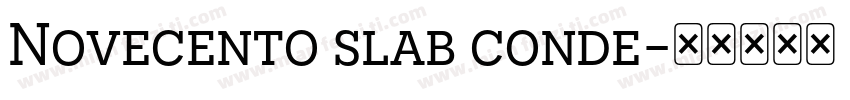 Novecento slab conde字体转换